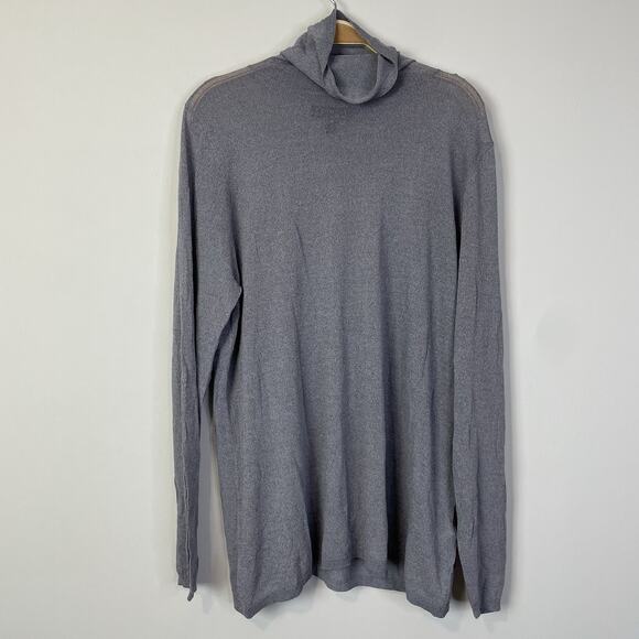 Eloquii Sheer Lightweight Turtleneck Sweater Size‎ 18/20 Lot of 2 Purple Gray - Picture 5 of 13